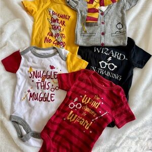 Harry Potter Baby Bodysuits set of 5